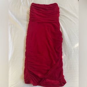 Red Strapless Dress- have a size 4 and size 6